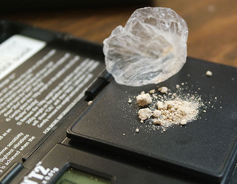 Heroin bag Heroin bag