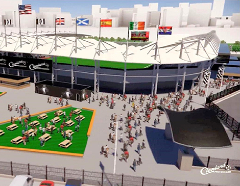 A rendering of what the stadium might look like A rendering of what the stadium might look like