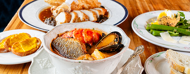 A sampling of food at EDWINS