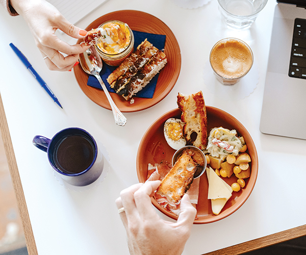 A sampling of the food at Patron Saint