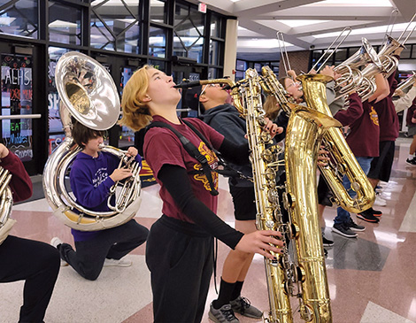 arts-district_article Avon Lake High School marching band