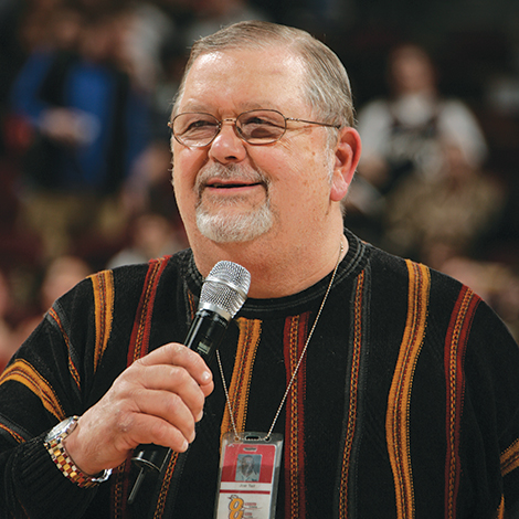 cleveland cavaliers announcer joe tait gund arena anniversary