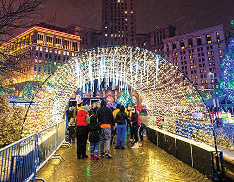 downtown cleveland winterland christmas 2024