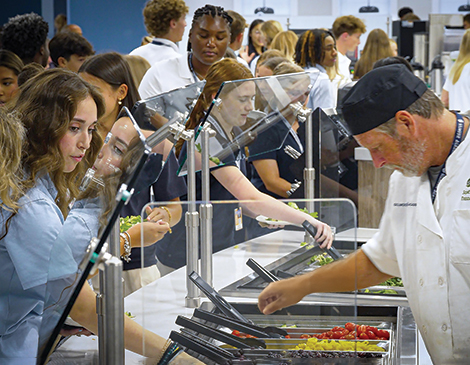 Lunch being served at Gilmour Lunch being served at Gilmour
