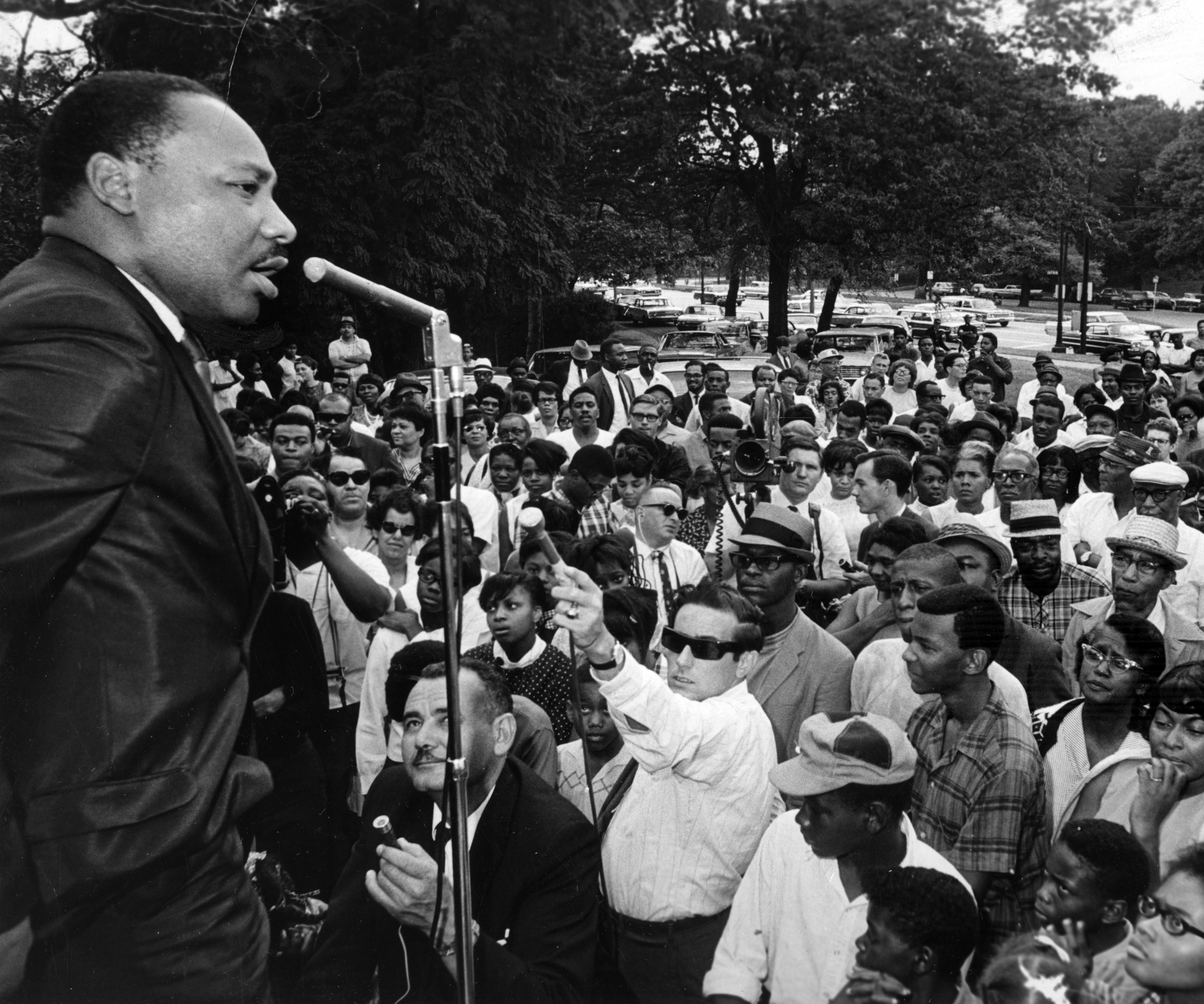 Martin Luther King Jr. speaking in Cleveland, OH