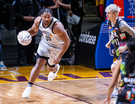 Myles Garrett, Celebrity All-Star Game, Erik Drost Myles Garrett, Celebrity All-Star Game, Erik Drost