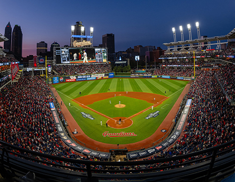 Progressive Field is normally home to the Cleveland Guardians, but not in