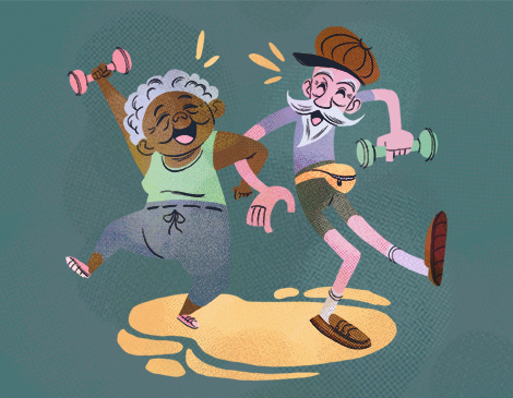 Retirement living illustration by Aaliyah Bell Retirement living illustration by Aaliyah Bell