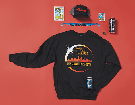 Some of the merchandise available to celebrate the total solar eclipse Some of the merchandise available to celebrate the total solar eclipse