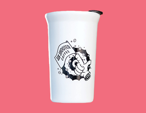 Stainless Steel Coffee Tumbler, Six Shooter Coffee Stainless Steel Coffee Tumbler, Six Shooter Coffee