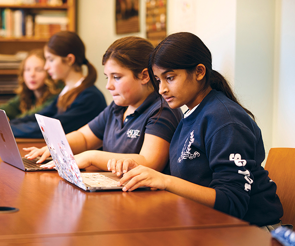 Students at Laurel School