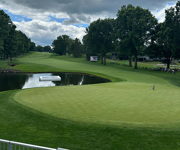 The 16th hole at Firestone Country Club