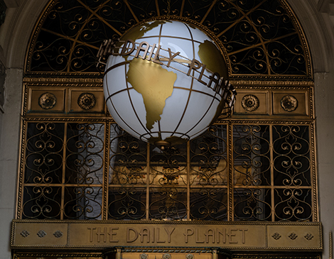 The Daily Planet in the upcoming "Superman" film The Daily Planet in the upcoming "Superman" film