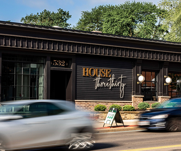 The exterior of House Three Thirty