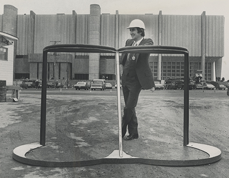 The groundbreaking at the Richfield Coliseum The groundbreaking at the Richfield Coliseum