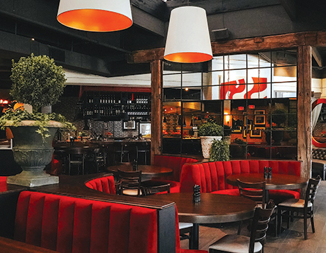 The interior at Bar Italia. The interior at Bar Italia.