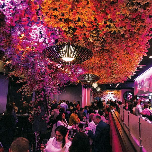 The interior at Sora.