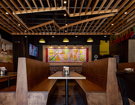 The interior of a store Richardson designed