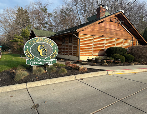 The view of Cabin Club from outside