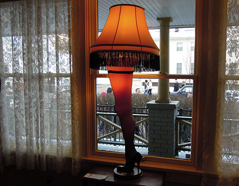 what movie is_has_A Christmas Story_Cleveland_House in Tremont_Leg lamp icon_story behind the leg lamp in Cleveland Christmas _why is there a leg lamp in my neighbor's window_ what does it mean