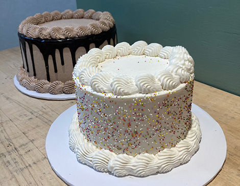 Chocolate and Vanilla Cakes, Courtesy Philomena Bake Shop