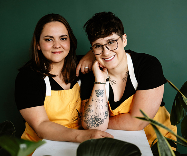 Coppia Chefs on Chopped Cleveland Food Network Hedy and Talia Trovato