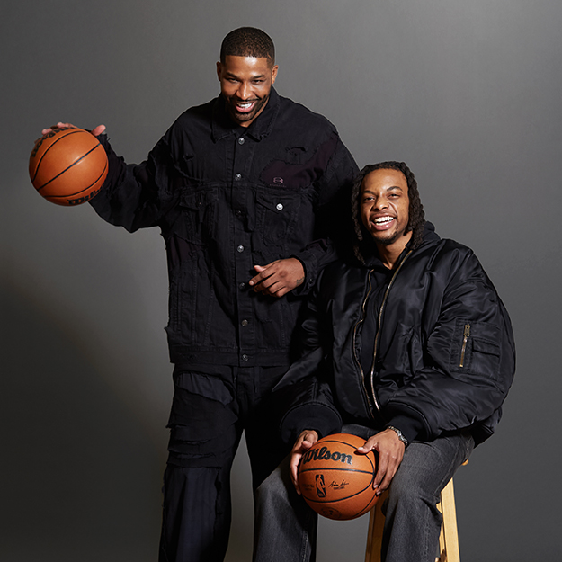 Tristan Thompson and Darius Garland, Cleveland Magazine, April 2025, Casey Rearick