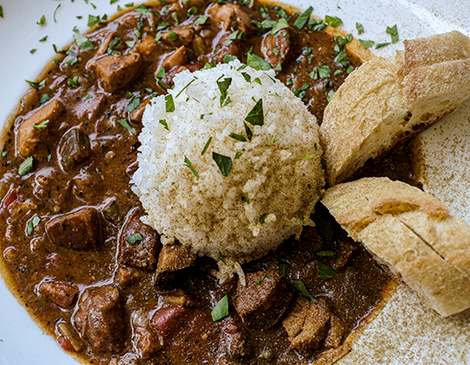 Bourbon Street Barrel Room's Johnny's Famous Gumbo Bourbon Street Barrel Room's Johnny's Famous Gumbo