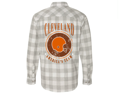 Cleveland Football Flannel, Emily Roggenburk 