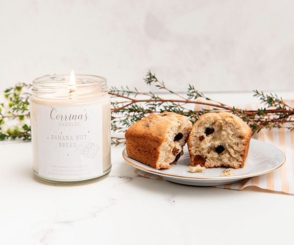 Corrina's Candles Banana Nut Bread