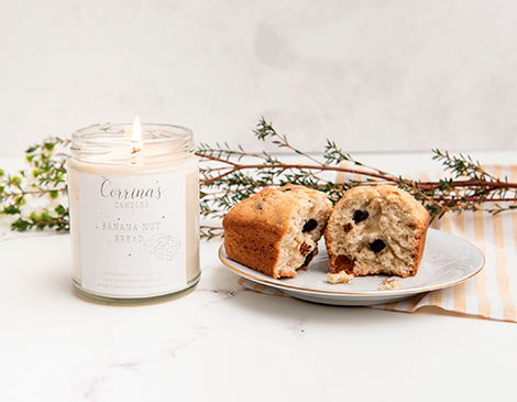 Corrina's Candles Banana Nut Bread Corrina's Candles Banana Nut Bread