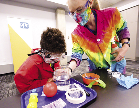 The workshops use state-of-the-art technology to conduct experiments and prove that STEM is for everyone. The workshops use state-of-the-art technology to conduct experiments and prove that STEM is for everyone.