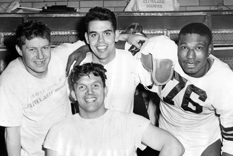 Third straight AAFC Championship Post-Game Celebration, Cleveland Browns vs. Buffalo Bills, 1948