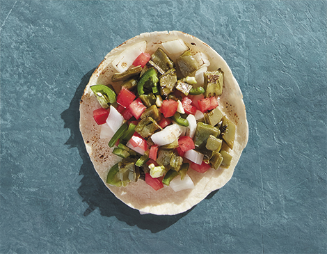 La Plaza's Vegan Nopal Taco La Plaza's Vegan Nopal Taco