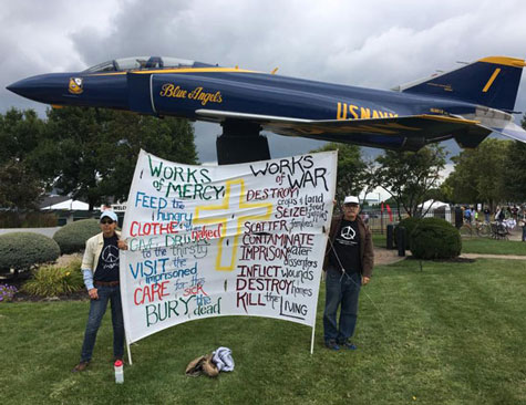 Cleveland Catholic Worker Community Maintains Protest of National Air Show Cleveland Catholic Worker Community Maintains Protest of National Air Show