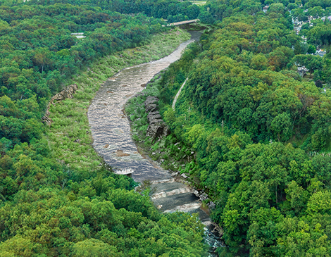 Gorge Metro Park Dam Removal In Progress Cuyahoga Falls