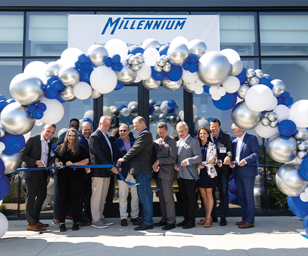 Millennium Control Systems ribbon cutting