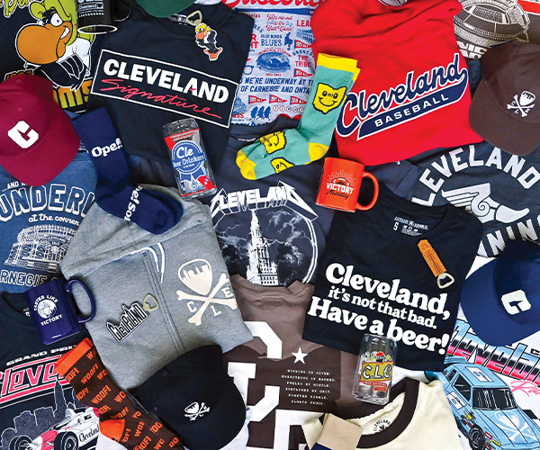 Photo of various Cleveland tees