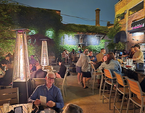 East_Article-The-Fairmount Diners enjoying the Fairmount's patio