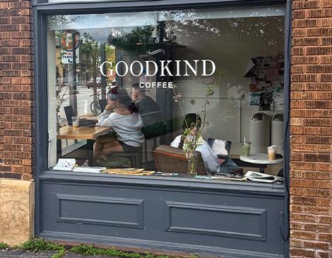 West-Article-Goodkind-Coffee Exterior shot of Goodkind Coffee window