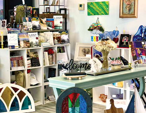 A view from inside the store Talents