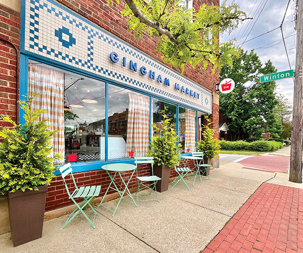 Exterior of Gingham Market
