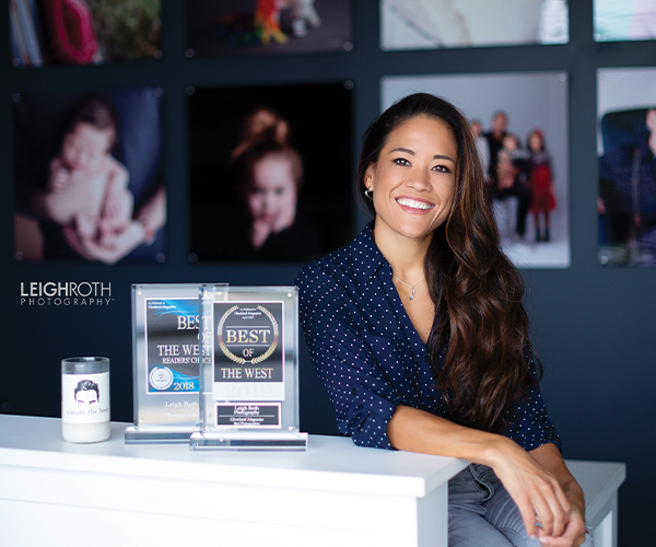 Portrait of Leigh Roth in studio