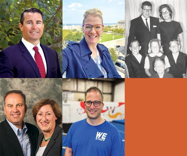 a collage of business owners in Brecksville, OH