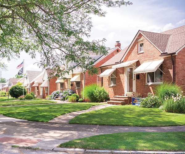 Brooklyn streetscape with homes