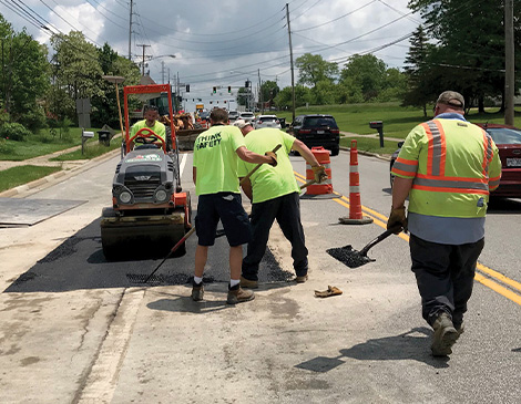 14_street-repair-2-article Construction workers fixing the road in Brunswick, Ohio