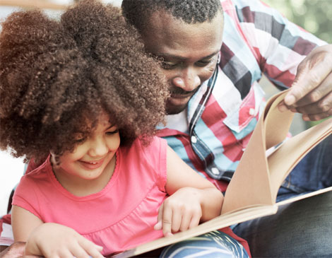 Father and Daughter Reading Father and Daughter Reading