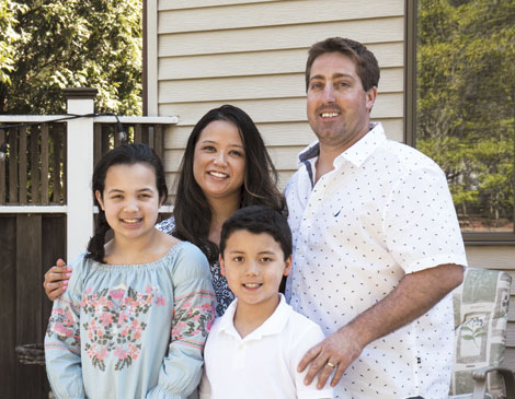 Geoff Boecker, Josie Juan and family