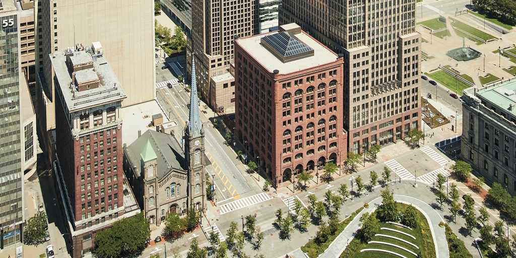 75 Public Square and base of Key Tower