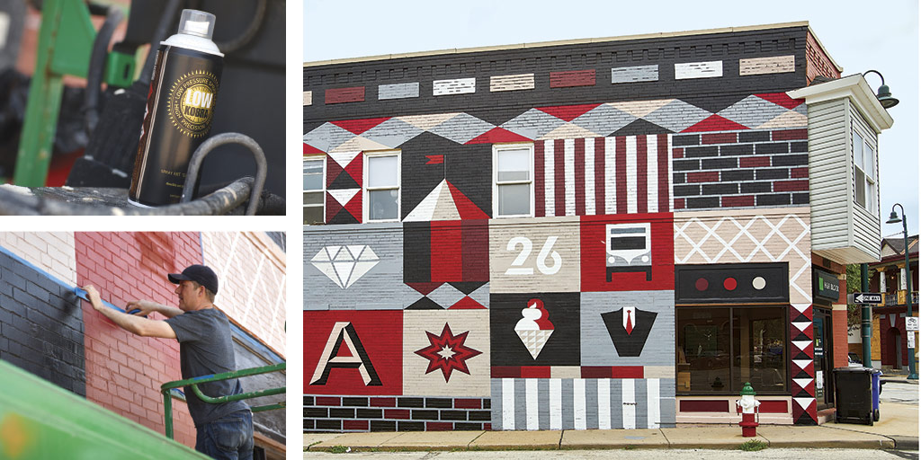 Ryan Jaenke's mural on Detroit Avenue Ryan Jaenke's mural on Detroit Avenue